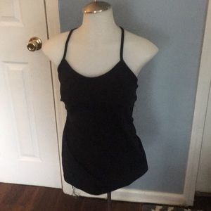 Lululemon small black crisscross tank